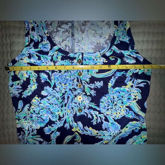 Lilly Pulitzer Merril Maxi Dress small in High Tide Navy Scuba Doo. NWT - Picture 13 of 15